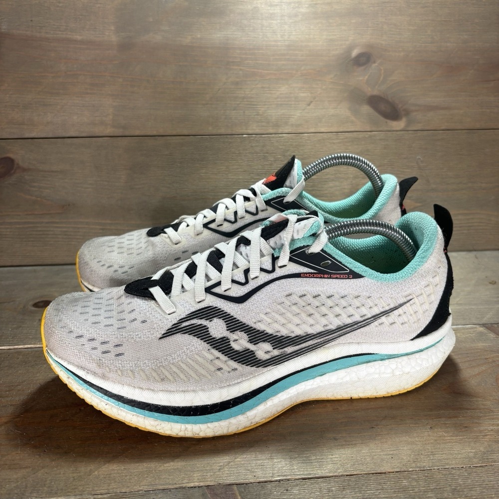 saucony endorphin speed 2 womens size 9.5 shoes white athletic running sneakers